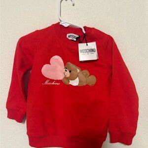 Moschino crewneck sweatshirt 18/24 months